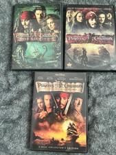 Pirates of the Caribbean 3 DVD set, Black Pearl, Deadmans Chest, and Worlds End