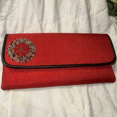 Cartera africana hecha a mano con cuentas de África Kenia Foto 1 de 4