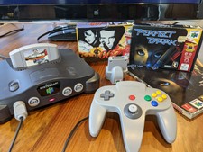 Nintendo 64 Console (Expansion Pak), Perfect Dark, GoldenEye, F1World Grand Prix