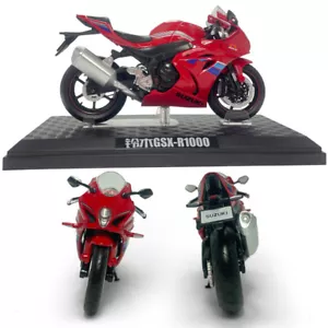 1:12 Suzuki GSX-R1000 Motorcycle Diecast Model Toys for Boys Kids Gifts Red - Picture 1 of 11