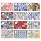 Tile Transfers Stickers Wall Vintage Mosaic Self-Adhesive Kitchen Peel and Stick