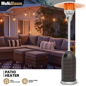 Movable Outdoor Freestanding 41000 BTU Propane Patio Heater Commercial w/Wheels - Picture 1 of 12