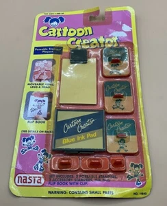 A Rare Vintage 1989 Nasta Cartoon Creator Poseable Stamper Play Set New Unopened - Picture 1 of 2