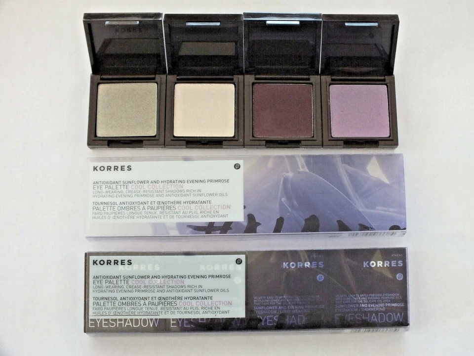 2 KORRES EYESHADOW QUAD COOL COLLECTION PALETTE - FS - NIB - Image 1 of 4