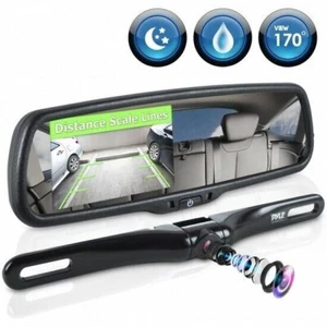 Pyle PLCM4550 Rearview Backup Parking Assist Camera & Display Monitor System Kit - Picture 1 of 7