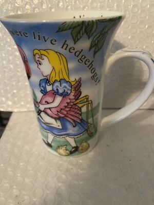 Alice in Wonderland Mug Cafe Paul Cardew 2010 Red Queen Croquet Hedgehogs Cup - Image 1 of 4