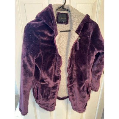 Weatherproof Velvet Sherpa Lined Jacket Full Zip Pockets Purple M - Image 1 of 4