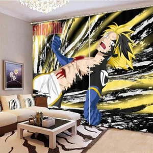 Brave Wounded Luffy 3D Blockout Photo Print Curtain Fabric Curtains Window - Bild 1 von 10