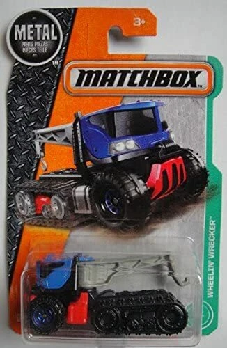 MATCHBOX METAL WHEELIN WRECKER VEHICLE 1:64 SCALE   BLUE RED & BLACK - Image 1 of 1
