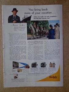 Anuncio Kodak 1953 Horace Sutton - Imagen 1 de 1