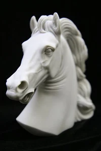 Pferdekopf Büste Italienische Statue Skulptur Figurine Vittoria Made in Italy - Bild 1 von 1