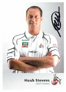 Huub Stevens FC Koln Chef-Trainer Autogrammkarte Bundesliga Fussball - Picture 1 of 2