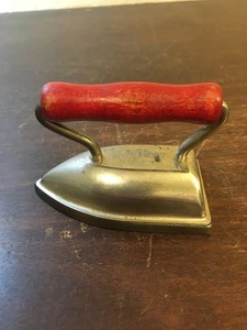 VTG Lady Dover Miniature Iron w Wood Handle, 3 3/8" - Picture 1 of 6