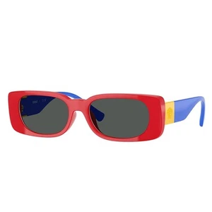 Gafas de sol Versace VK 4003U 506587 rojas multicolores de plástico rectangulares lentes grises - Imagen 1 de 3