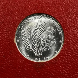 1 LIRE 1972 PAPE PAUL VI VATICAN 110000 Ex. / UNC ISSUE DU COFFRET - Picture 1 of 2