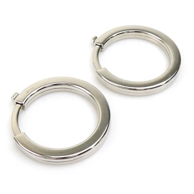 Auténtico LOEWE Correa Anillo Metálico Plata Metal - e61127a - Imagen 1 de 4