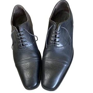 To Boot New York Adam Derrick Black Leather Wingtip Oxford Shoes Mens Size 12 - Picture 1 of 6