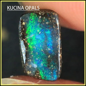 1.85ct Natural AUSTRALIAN Boulder Opal Stone +VIDEO - Picture 1 of 8