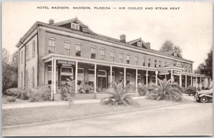 Vintage Hotel Madison Florida Postcard Air Cooled Steam Heat 1947 - Picture 1 of 2