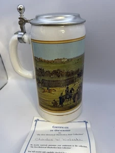 Gerz Oktoberfest 1810 Horse Race Lidded Beer Stei, GERZ stein - Picture 1 of 7