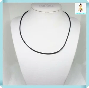 Collana Laccio di Caucciù con chiusura in Argento - Foto 1 di 6