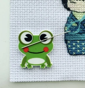 Frog Needle Minder For Cross Stitch And Embroidery - Picture 1 of 1