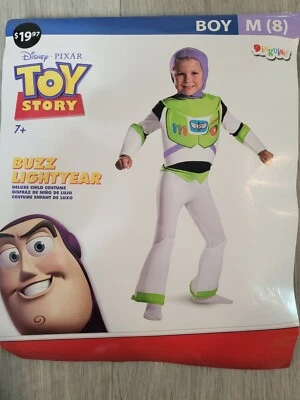 NOVO Fantasia Infantil Disney Toy Story 4 Buzz Lightyear Tamanho Menino M 8 - Imagem 1 de 4
