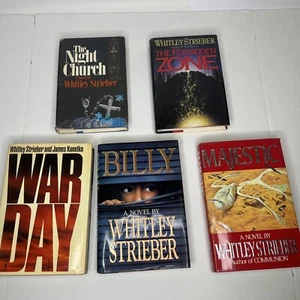 Lot Of 5 Whitley Strieber Hardcover Books War Day, Billy, Majestic Etc - Picture 1 of 8