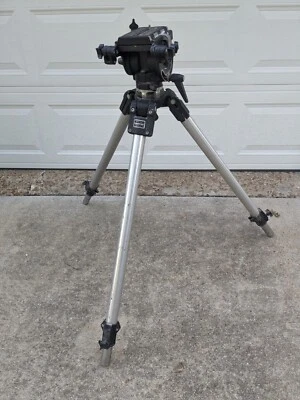 Bogen Manfrotto 132 With Manfeotto Head Bogen  Professional Italy Tripod - Image 1 of 4