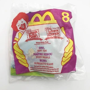 NIP Vtg 1999 McDonalds Disney Winnie The Pooh "Owl" Clip-On Plush Happy Meal Toy - Picture 1 of 4