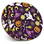 2 x Coasters - Hallowen Pattern Pumpkin Witch Ghost  #45282