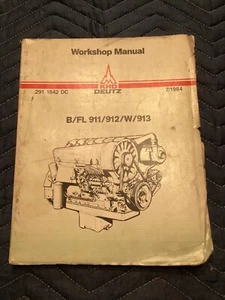 ORIGINAL DEUTZ B/FL 911 912 W 913 DIESELMOTOREN WERKSTATT SCHECKHEFT 1984 - Bild 1 von 4