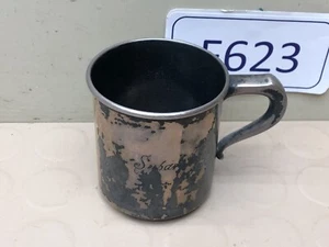 Sterling Silver Child's or Baby's Cup - 76 g Grams - Engraved - Picture 1 of 10