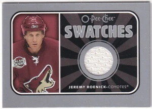 06-07 O-PEE-CHEE SWATCHES - JEREMY ROENICK - #S-JR PHOENIX COYOTES - Bild 1 von 1