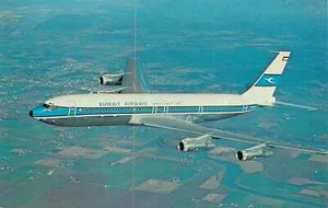 Postcard Aviation Kuwait Airways Boeing 707-320 Unposted - Picture 1 of 2