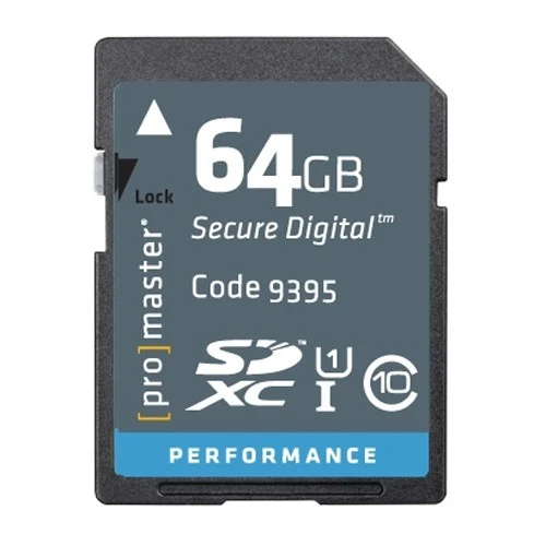 Promaster 64GB SDXC Secure SD Digital Camera Memory Card UHS-1 Class 10 #2145 - Image 1 of 1