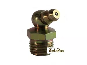 1/4-18 NPT 65 Degree Angle Grease Zerk Nipple Fitting 2 Pcs - Picture 1 of 1