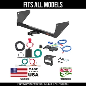 Kit de arnés de cableado de 5 pines enganche de remolque Toyota RAV4 19-24 para todos los modelos Curt - Imagen 1 de 24