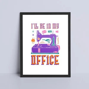 Craft Office Art Print, Sewing Room Wall Poster, Desk Picture, Room Decor Gift - Picture 1 of 2