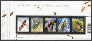 WASP = BEETLE= BUG = INSECTS = Souvenir Sheet of 5 stamps MNH Canada 2010 #2410a - Picture 1 of 1