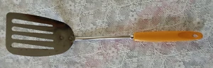 EKCO Spatula Slotted Angled Chromium Plated Yellow Handle USA 13” Long USA Made - Picture 1 of 7