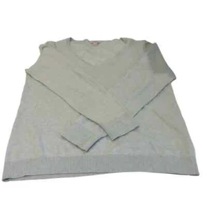 J. Crew Factory pastellgrün/blau Pullover mit V-Ausschnitt 100 % Baumwolle fehlerfrei Gr. Large - Bild 1 von 4