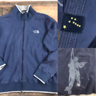The North Face vtg Track Jacket Zip Sweater XL Navy Blue Alaska Stars Crest Ski