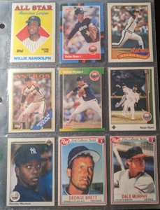 LOTE DE (9). TARJETAS DE BÉISBOL. Tienda de sellos de Nolan Ryan y más sal. - Imagen 1 de 5