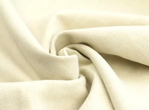 LEINEN Stoff Reinleinen Enzym gewaschen weich fließend OFF WHITE EUR 15,98/m - Bild 1 von 2