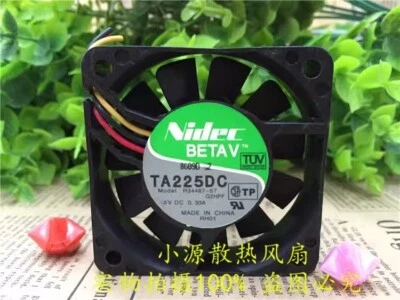 Nidec TA225DC R34487-57 DC5V 0.33A 60*60*15MM 3-Wire Inverter Cooling Fan - Image 1 of 2