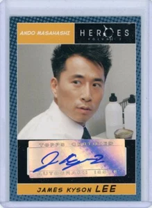 JAMES KYSON LEE como ANDO MASAHASHI 2008 TOPPS HEROES VOLUMEN 2 Autógrafo TARJETA AUTOMÁTICA - Imagen 1 de 2