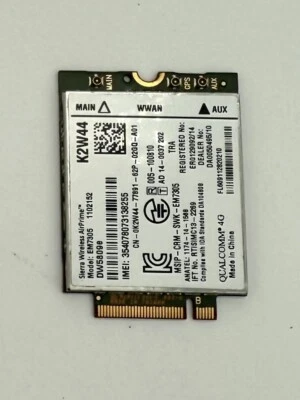 Siera Wireless AirPrime EM7305 M.2 WWAN 4G LTE Wireless Module Dell K2W44 - image 1 of 4