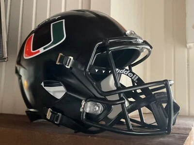 Casco tamaño completo firmado por Willis McGahee 01 Champs Miami Hurricanes - certificado de autenticidad Schwartz Foto 1 de 4