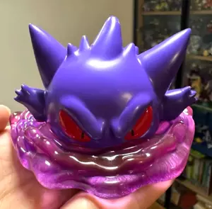 Gengar Figur "Emerging from the Ectoplasma" + Gengar Kordelzugbeutel - Brandneu - Bild 1 von 16